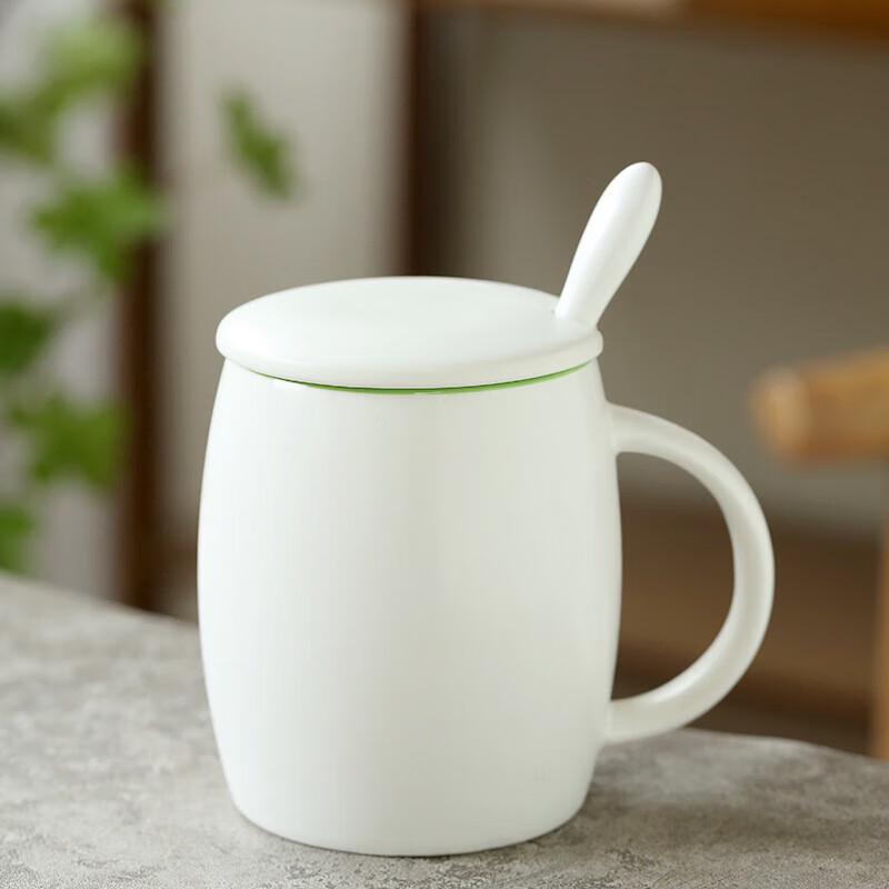 Chaxun Creative Matte White Ceramic Big Belly Mug
