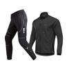 Mens Winter Cycling Jacket Pants Set Warm Windproof Thermal Bike Riding Outfit Cold Weather