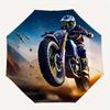 Motorbike,Desert Automatic Folding Umbrella 8 Ribs Lightweight Design, Durable Iron Frame, Compact and Portable, Ideal Birthday or Christm