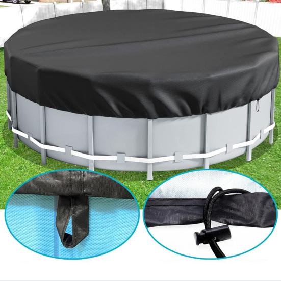 Yousheng Round Pool Cover Solar Covers for Above-Ground Pools Reduce Evaporation Oxford Fabric Pool Covers Summer Swimming Pool Cover Protector