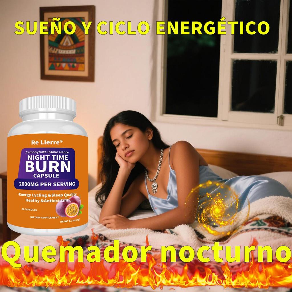 RE LIERRE Капсулы для ночного сжигания жира - 2000 мг Пищевая добавка для энергетического цикла и качества сна