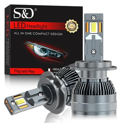 2 шт. H4 H7 LED Canbus H8 H11 H1 H3 50000LM 100W HB3 9005 HB4 9006 9012 Hir2 CSP светодиодные лампы для автомобильных фар противотуманные фары дальнего и ближнего света 6000K