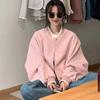 Fall Spring Women Jacket Stand Collar Solid Color Long Sleeves Single-breasted V Neck High Street Preppy