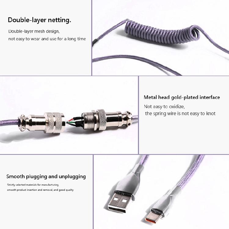 1,8 м 70 дюймов Проводная Механическая Клавиатура USB-кабель aviator для Механической Клавиатуры