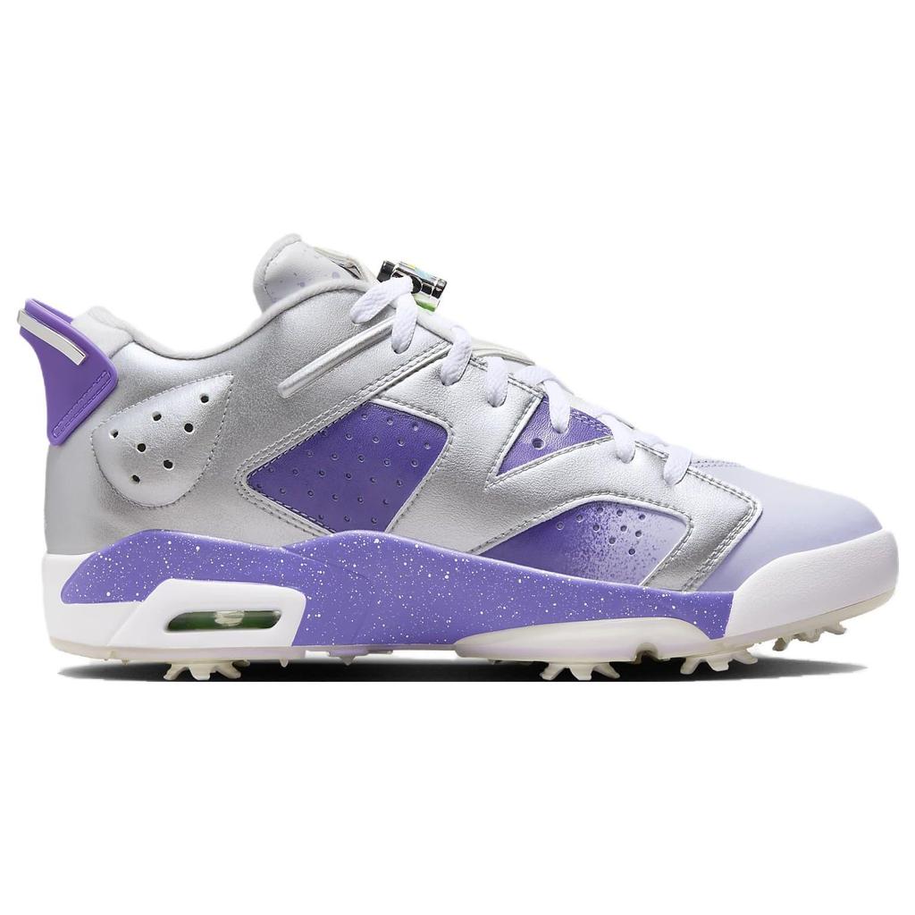 Мужские кроссовки Air Jordan 6 Retro Low Golf NRG US Open серебристый металлик-серебристый Action-Grape FD0205-055
