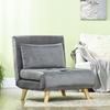 Recliner Armchair Guest Bed 2-in-1, 72x78x79 cm, Grey