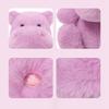 26CM Cute Purple Hippo Soft Plush Toy Stuffed Lavender Hippo Animal Doll Cartoon Plush Doll Home Decoration Birthday Kids Gift