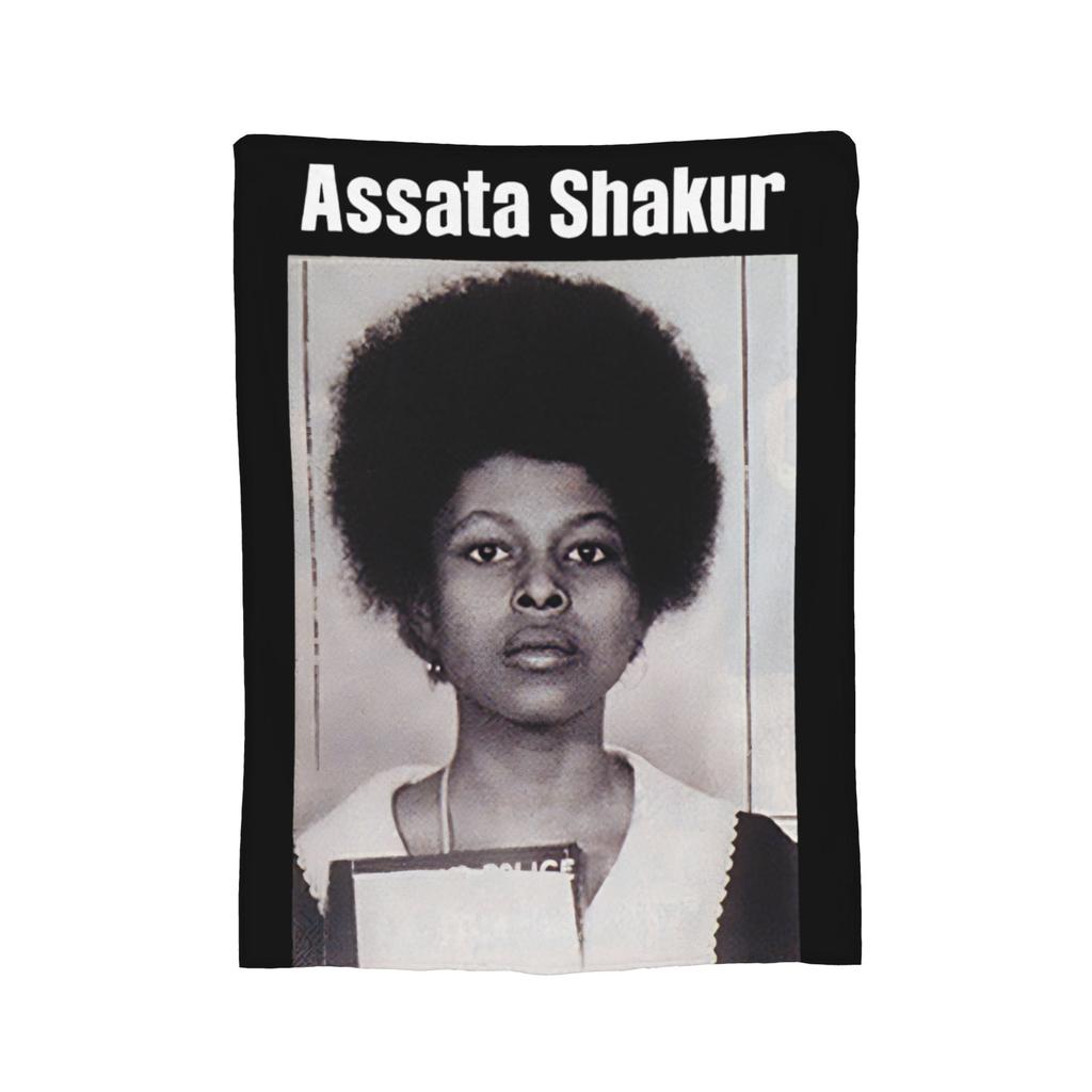 Black History - Black And White Typographic Blanket Wool Funny Warm Throw Blankets for Bedding Lounge Spring/Autumn