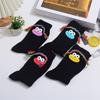 Yousheng Funny Face Socks Cartoon Crew Socks with Colorful Braids Sausage Lips Cute Silly Socks for Women Girls Birthday Festive Gifts