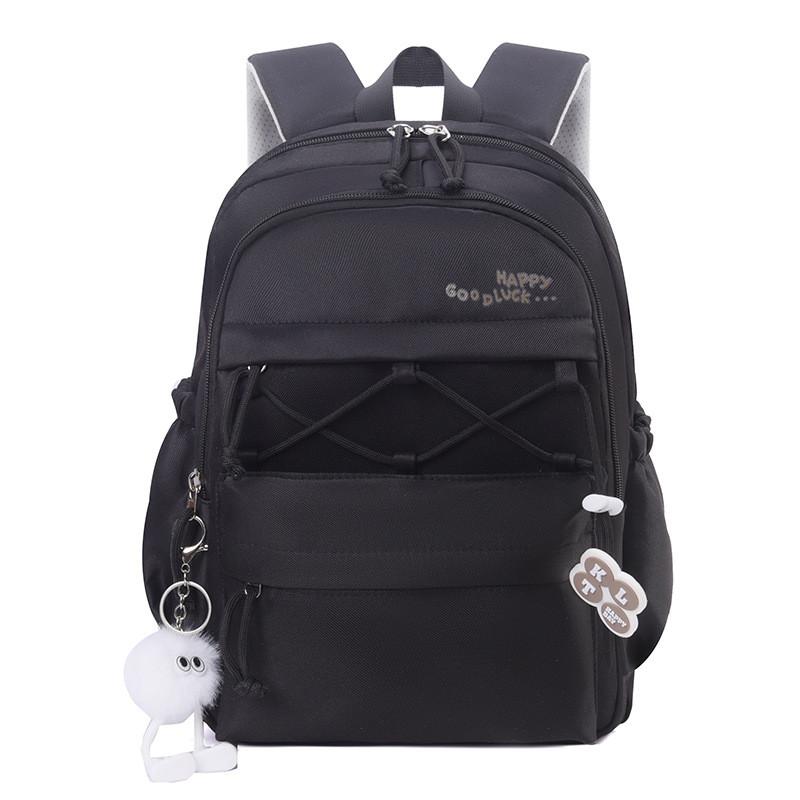 Oxford Fabric Kids School Backpack With Letter Pattern For First Grade Students