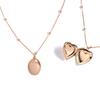 [Melody Accessories] Сделано в Японии. Кулон-медальон с выбором мотивов, чтобы всегда держать близкого человека рядом (op-n305) (ОвальныйРозовое Золото)