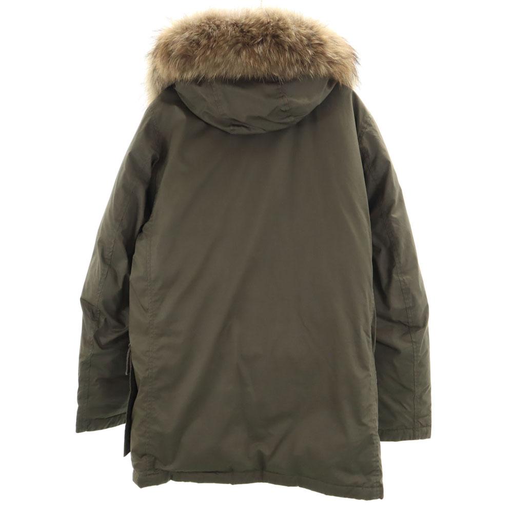 WOOLRICH Made in Moldova Arctic Parker S khaki ARCTIC PARKA Raccoon fur Men's Used
