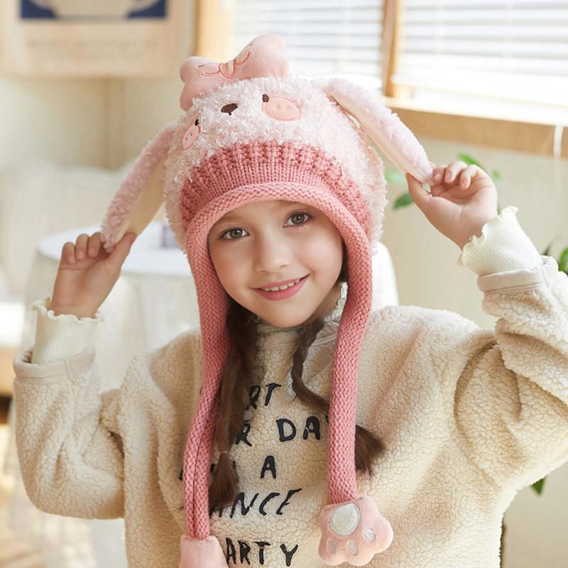 Baby Hats for Winter Kids Hat with Cotton Lining Fleece Hats Girls and Boys Cotton Ear Protection Hat Warm Caps for Cold Weather