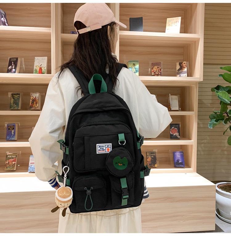 Модный рюкзак большой вместимости в корейском стиле для студенток – Легкий и идеально подходит для школы или путешествий