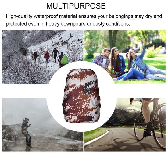 Водонепроницаемый рюкзак от дождя, регулируемый портативный 20-80л, уличный походный рюкзак, сумка для кемпинга, защитная камуфляжная непромокаемая пылезащитная крышка