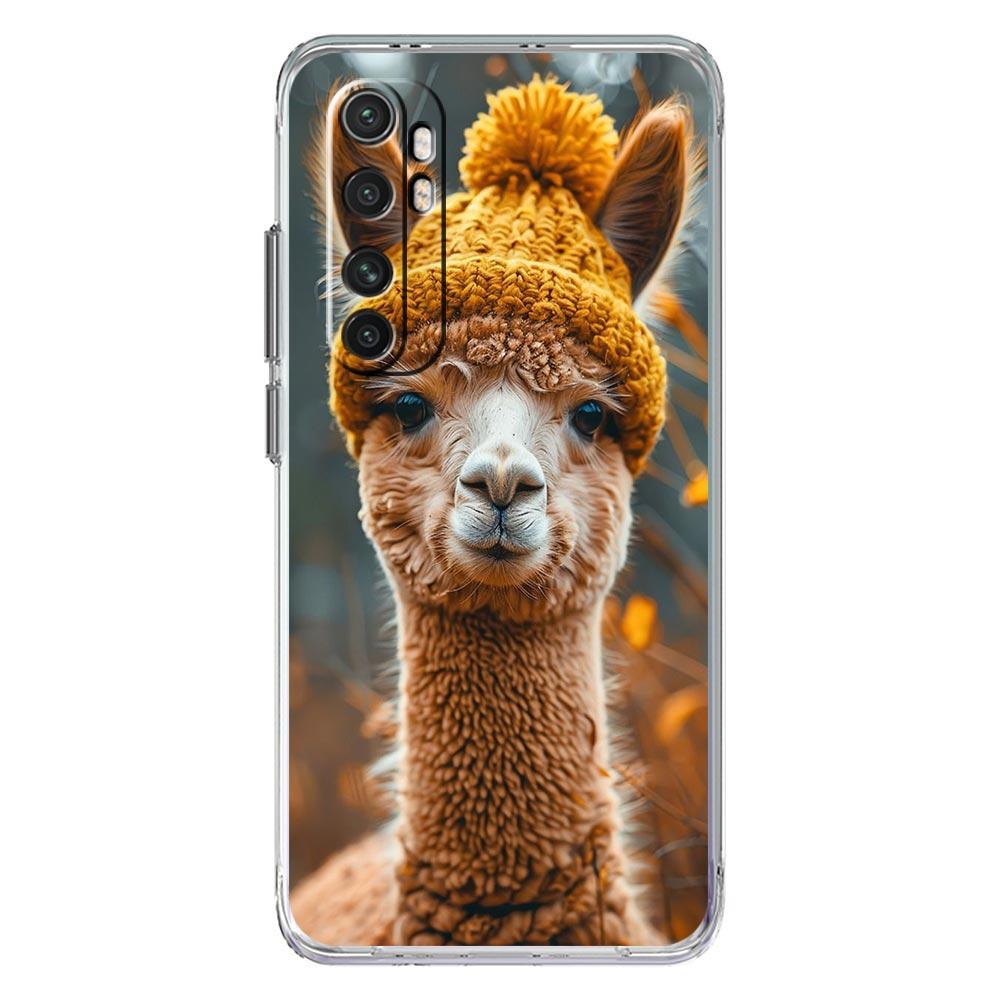 Чехол для телефона для Xiaomi Poco X6 X5 NFC X3 F6 F5 Pro F4 F3 M3 14 13T 12T 12 13 Lite 11 Mi 5G Прозрачный чехол Кавайная Альпака милый