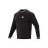 Logo Embroidered Pullover Sports Breathable Casual Sweatshirt Men Sweatshirt Black 623379-01