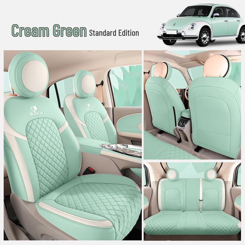 ORA Ballet Cat Cartoon Seat Cushion: All-Season, Full-Wrap Car Seat Cover In Special Leather.