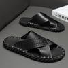 Модные летние легкие шлепанцы с мягкой подошвой для улицы, мужские шлепанцы высокого качества, слипоны, нескользящие шлепанцы, удобная пляжная обувь