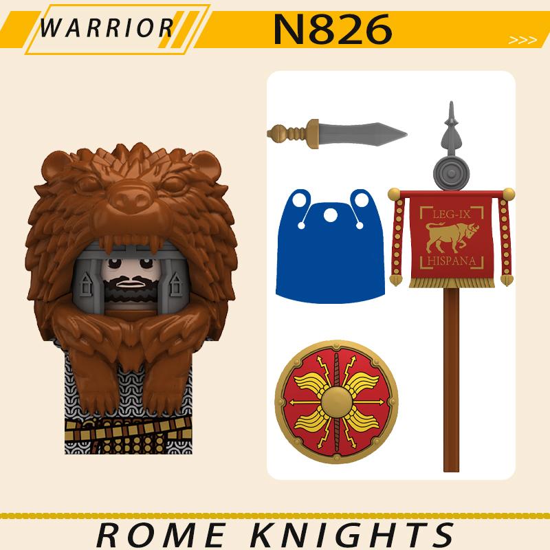 MOC Средневековый Военный Рим Рыцари Серия Строительные Блоки Замок Солдаты Фигурки Аксессуары Щит Кирпичики Рождественские Игрушки Подарки