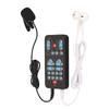 Handheld Voice Changer ABS Portable Multifunctional Sound Disguiser with 8 Sound Effects for Phone Tablet Black