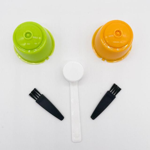 Многоразовые кофейные капсулы, фильтр-чашка для Nescafe Dolce Gusto, многоразовые колпачки, ложка-кисть, фильтр-корзины, мягкий вкус, сладкий