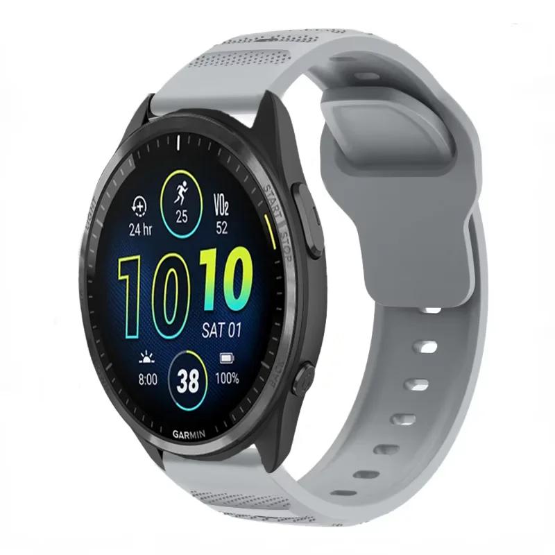 Силиконовый ремешок 20 мм 22 мм для Garmin Forerunner 965 955 265 255 165 55, удобный, дышащий, сменный браслет для Garmin Venu 3
