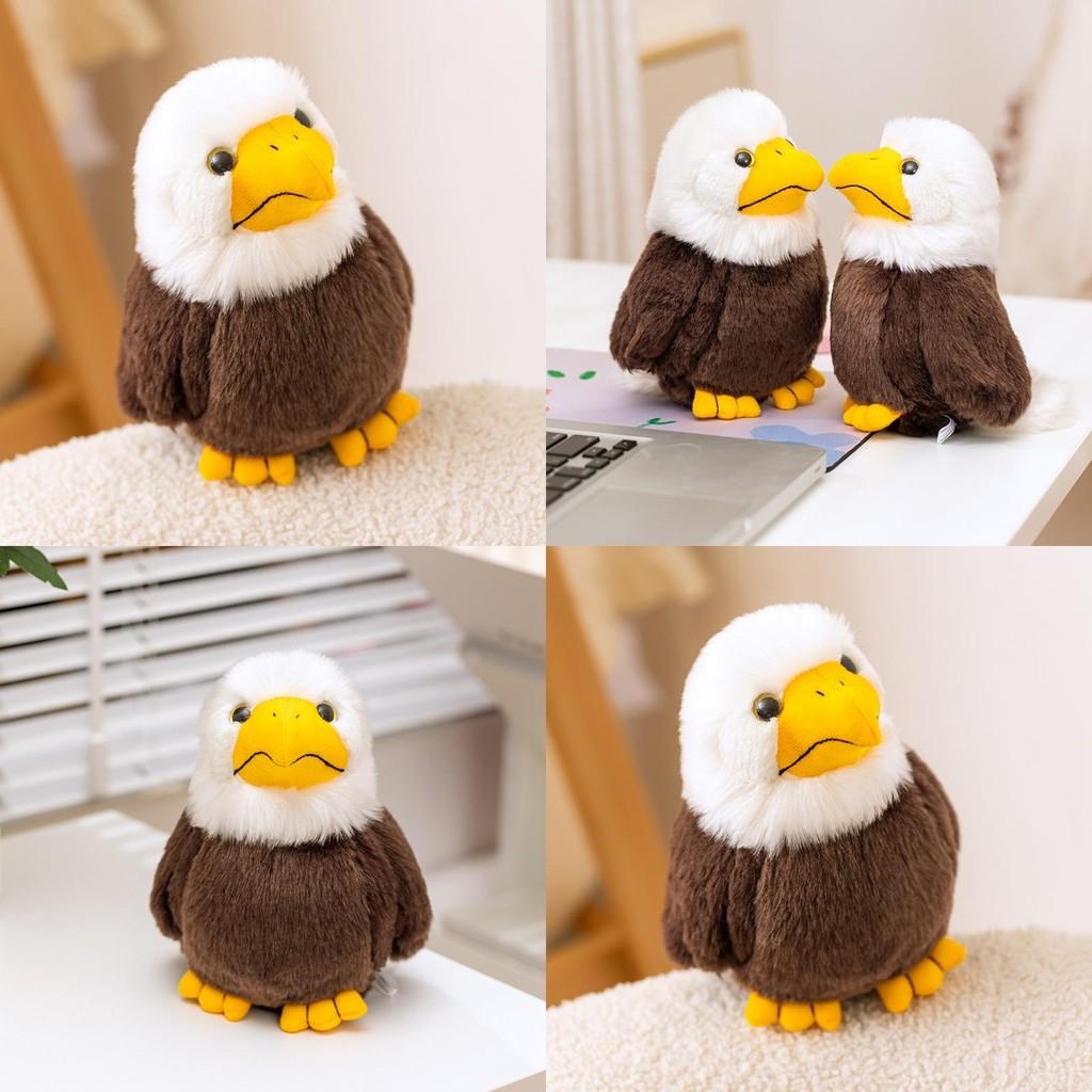 Realistic White-headed Eagle Plush Toy Soft Animal Doll For Zoo Collectibles And Home Decor