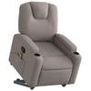 VidaXL Fauteuil inclinable de massage Taupe Tissu 3204388