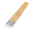 6 Pcs Pointed Goat's Hair Paint Brush Set Wool Hook Line Brush Gouache Acrylic Watercolor Painting Drawing Brushes Art Supplies for Artist Art Student