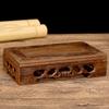 1pc Vintage-Style Storage Shelf Handmade Wood Teapot Stand Base Wooden Display Trays Miniatures Base
