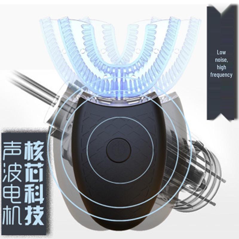Rechargeable Ultrasonic U-shaped Whitening Toothbrush for Lazy People