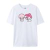 Cotton Breathable Childrens Tshirt 2026 Summer New Cute Melody Printed Parent Child Wear Unisexs and Womens Short Sleeves