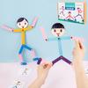 Sport Wooden Man Material DIY Puzzle Toys Boards Educational Game Early Learning Toy for Children Preschool Fine Motor Training