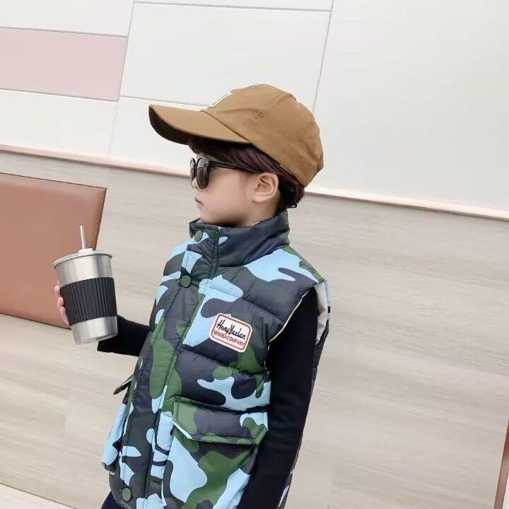 Пуховый жилет Big Goose для мальчиков и девочек, жилет на белом утином пуху, жилет для маленьких студентов, жилет