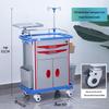 ABS Anesthesia & Infusion Multifunctional Rescue Trolley with Single/Double Door and Five Drawers