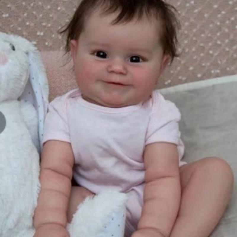 Куклы Reborn Baby Dolls Девочка 45 см 17,7 дюйма Реалистичные куклы новорожденных младенцев, которые выглядят как настоящие куклы, мягкое силиконовое виниловое тело