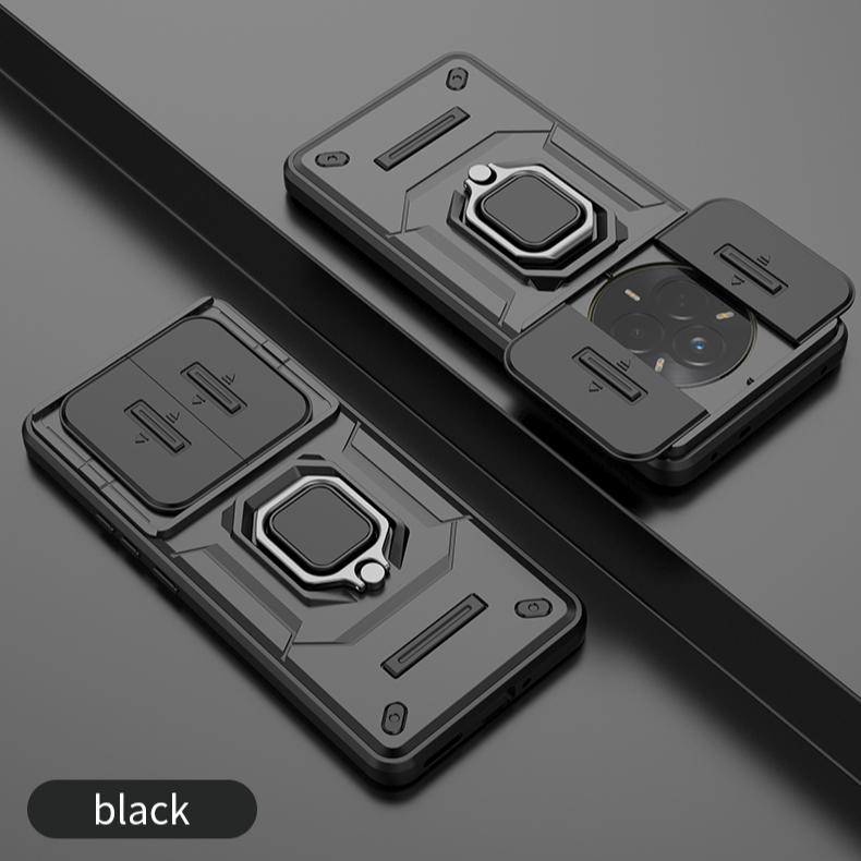 Armor Shockproof Case For Realme 14 Pro+ 5G Realme 13 Pro Plus Protective Cover Ring Magnetic Stand Holder Coque Fundas Capa