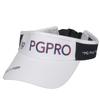 [PEARLY GATES] Унисекс Солнцезащитный козырек с охлаждающим эффектом (Логотип PG PRO, размер регулируется)  Кепка для гольфа  053-4187308 030Белый FR