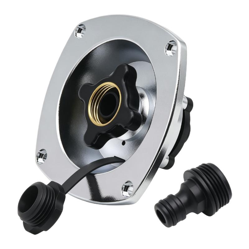 RV City Water Fill Inlet Water Fill Inlet Built In Check Valve For Boat Gravity Water Inlet Fill Dish Marine Caravans Accessorie