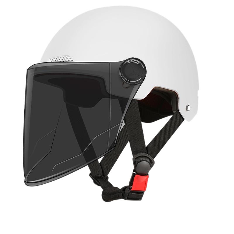 Шлем Электромобиль Женский и Мужской Мотоциклетный Аккумуляторный Автомобиль Полушлем Летняя Защита от Солнца Полный Шлем Оптом Езда Дышащий и Легкий