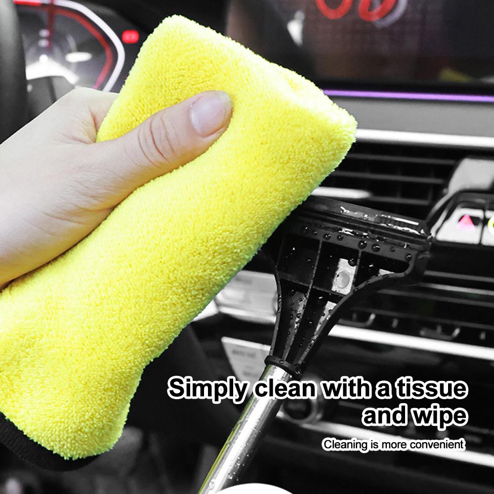 Multifunctional Car Scraper Window Wiper Extendable Glass Brush Squeegee for Car Windshield Rearview Mirror Cleaning Tools