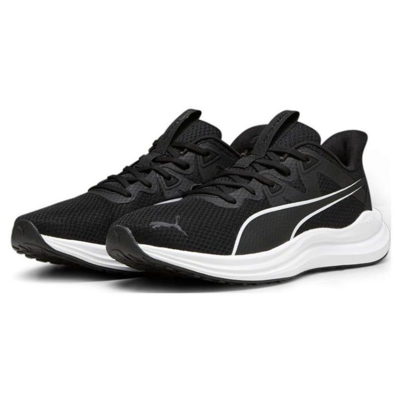 Puma REFLECT LITE Унисекс Низкие Дышащие Амортизирующие Марафонные Беговые Кроссовки Черно-Белые 378768-01