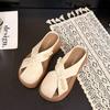 Baotou Slippers Women's 2025 New Summer Pearl Fashion Thick Bottom Heightening Design Sense One Pedal Lazy Cool Slippers