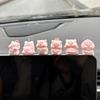 1 Набор Милых Украшений для Автомобиля Мультяшная Смоляная Модель Свинки Декор Центральной Консоли Автомобиля Аксессуары для Приборной Панели Салона Авто