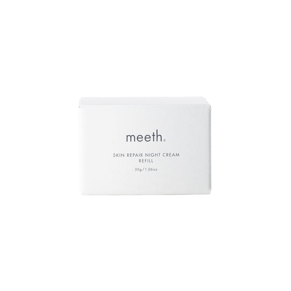 Meeth Skin Repair Night Cream 30g (Refill) <Night Cream> [Sensitive Skin/blue Light/transparency/high Moisturizing/whitening Care/moisture]