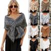 Faux Fur Warm Cheongsam Shawl Widened Pashmina Wraps Fashion Luxury Shawls  Daily