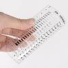 uxcell High-Precision SEC Size Estimation Chart, 10x10cm, Transparency Defect Detection Film Ruler for Diameter and Line Width Defect Measurement