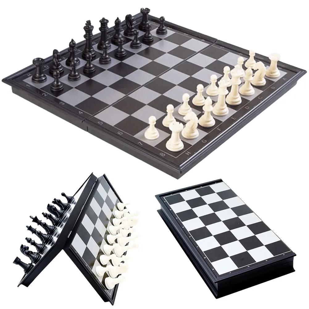 Folding Magnetic Chess 19.5*19.5Cm Portable Chess Board International Chess Game Gift For Adult Kids Beginner