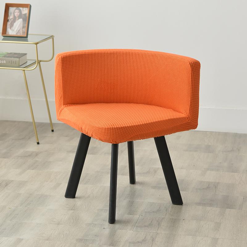 Треугольный чехол на стул Эластичный Полностью обернутый Изогнутый Утолщенный Моющийся Интегрированный с спинкой Домашний Ресторан Полукруглый Чехол на табурет